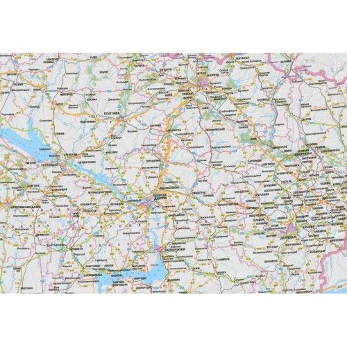 Карта автомобільних доріг України на планках 21025 фото