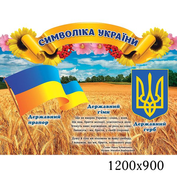 Стенд символіка України 1264 фото