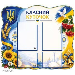 Класний куточок синій 100210 фото