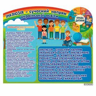 Стенд інклюзія - сучасний напрям української освіти 100161 фото