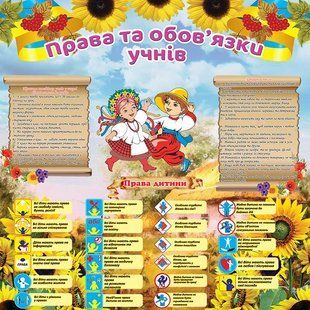 Стенд права і обов'язки учнів 0305 фото